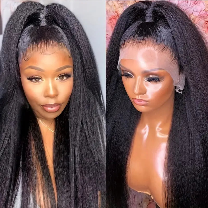 Kinky Straight Frontal Wig